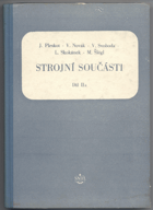 Pleskot, Josef: Strojní součásti, 1954
